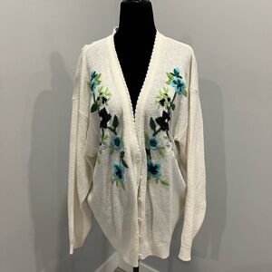🌸 2/$15 Fairset Pansy Cardigan